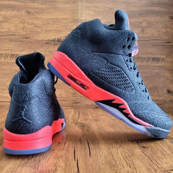 Nike Air Jordan 5 Retro 3Lab5 Infrared 2013 #599581 010 Men's Size 12 New - Picture 9 of 12